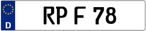 Trailer License Plate